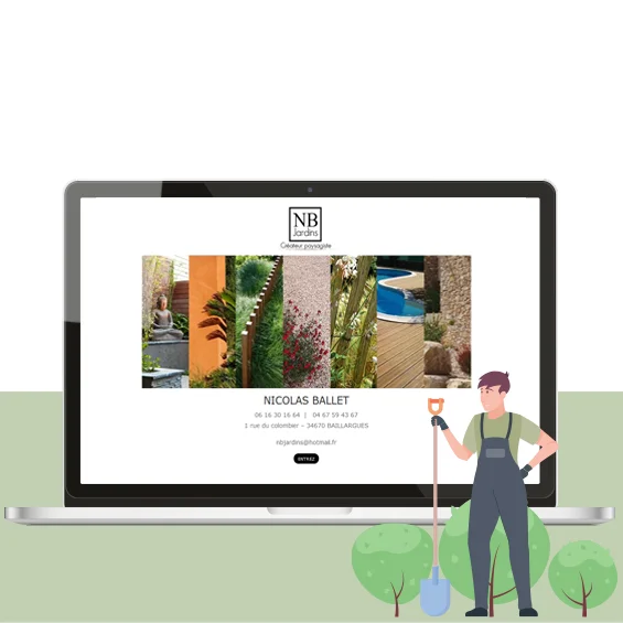 Création site internet pour paysagiste • Saint Brieuc • Lannion • Morlaix • Guingamp • Tréguier • Paimpol