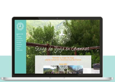 Création site internet pour stage et retraite de yoga Saint Brieuc • Lannion • Morlaix • Guingamp • Tréguier